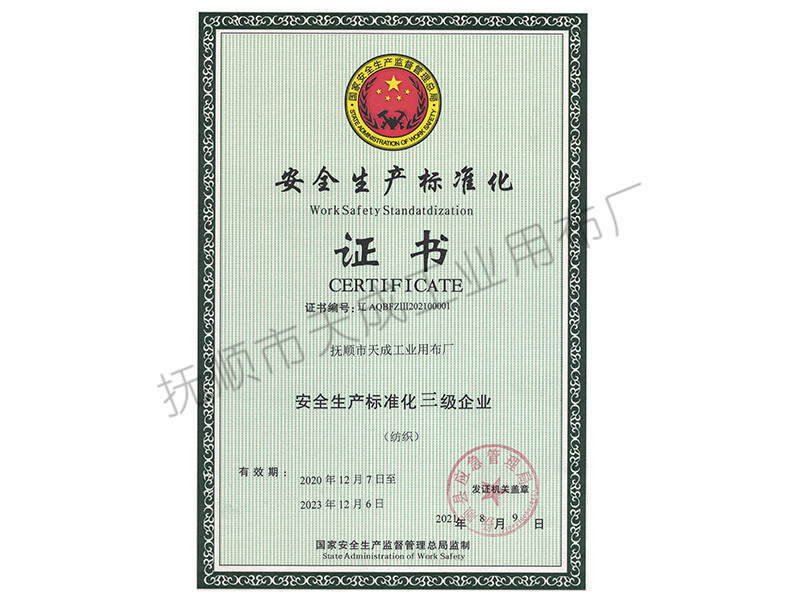 安全生產標準會三級企業